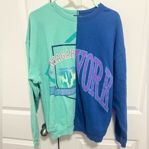 Wild Fable Women's Crew Neck Sweatshirt New York Niagara Falls Size M